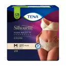 Tena силуэт плюс 1x нижнее белье талия высокий M крем