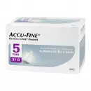 Accu Fine стерильные иглы для инсулиновых ручек 5 мм 31 г