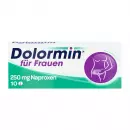 Dolormin für Frauen bei Menstruationsbeschwerden, Долормин для женщин при менструальных спазмах, таблетки