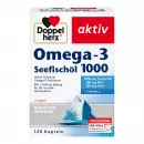 Двойное сердце aktiv Omega-3 Seefischöl 1000 капсул